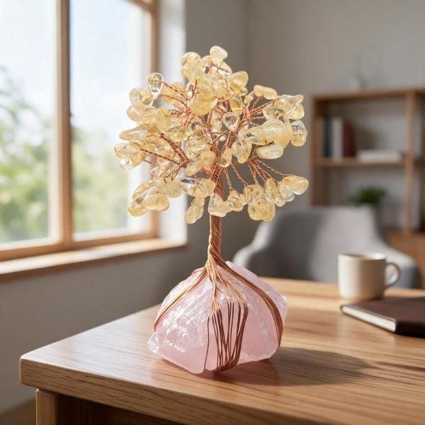 Rose Quartz Crystal Tree – Love & Harmony