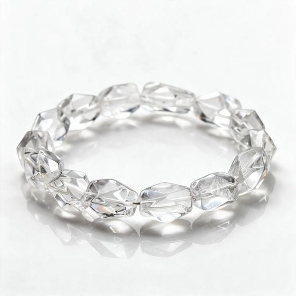 Natural Clear Quartz Bracelet – Clarity & Focus