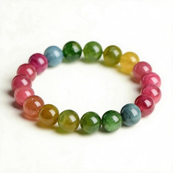 Rainbow Tourmaline Bracelet – Energy & Confidence
