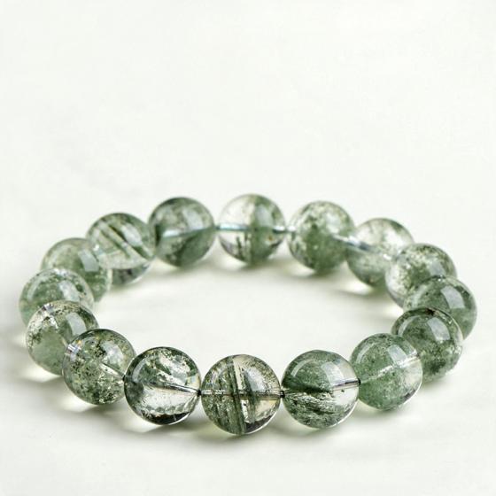 Natural Green Phantom Quartz Bracelet – Abundance & Prosperity