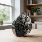 Black Tourmaline Rough Stone – Protection & Grounding