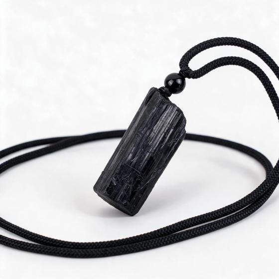 Black Tourmaline Necklace – Protection & Grounding