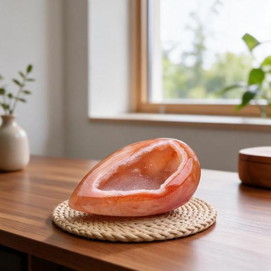 Carnelian Geode – Energy & Confidence