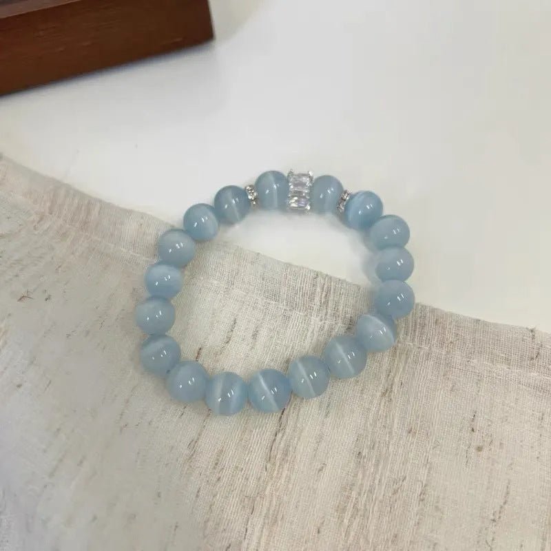 Cool Feeling High Ice Cat's Eye Stone Bracelet Simple Versatile Fashion Bracelet - CN Heal Vibe