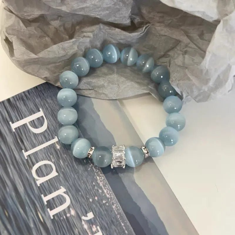 Cool Feeling High Ice Cat's Eye Stone Bracelet Simple Versatile Fashion Bracelet - CN Heal Vibe
