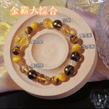 Moon&You Natural Pink Quartz Cat's Eye Stone Blue Topaz Amethyst Bracelet Women's Beaded Charm Jewelry Gift - CN Heal Vibe