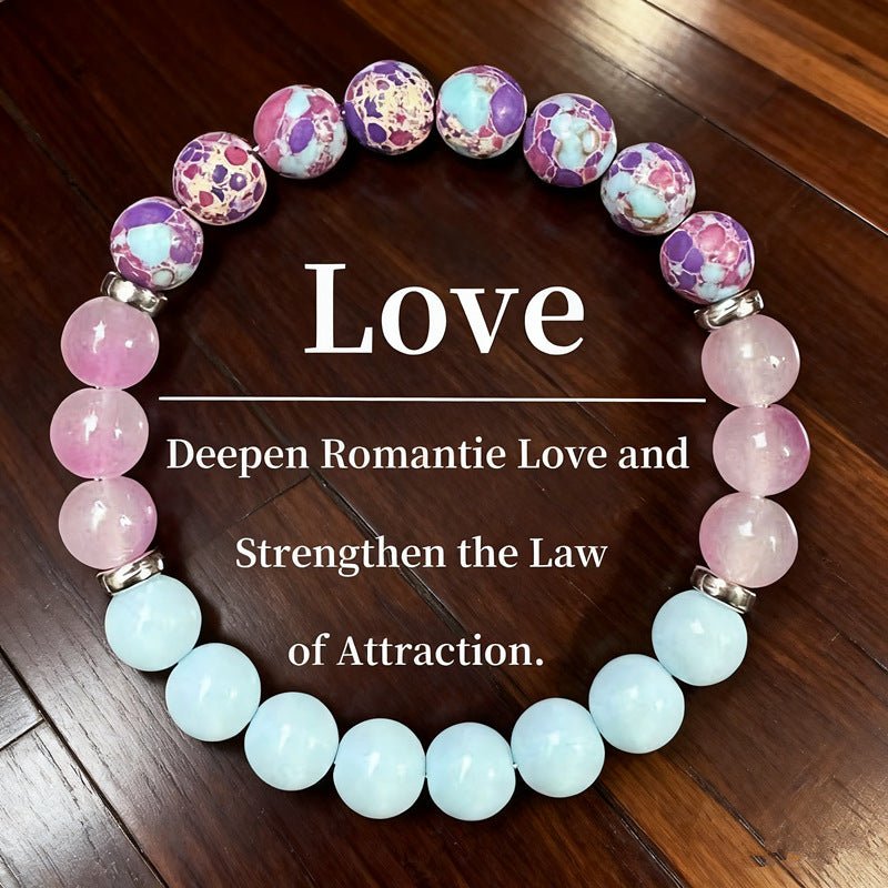 Natural Amethyst Tiger Eye Turquoise Rose Quartz Lapis Lazuli Bracelet Jewelry - CN Heal Vibe