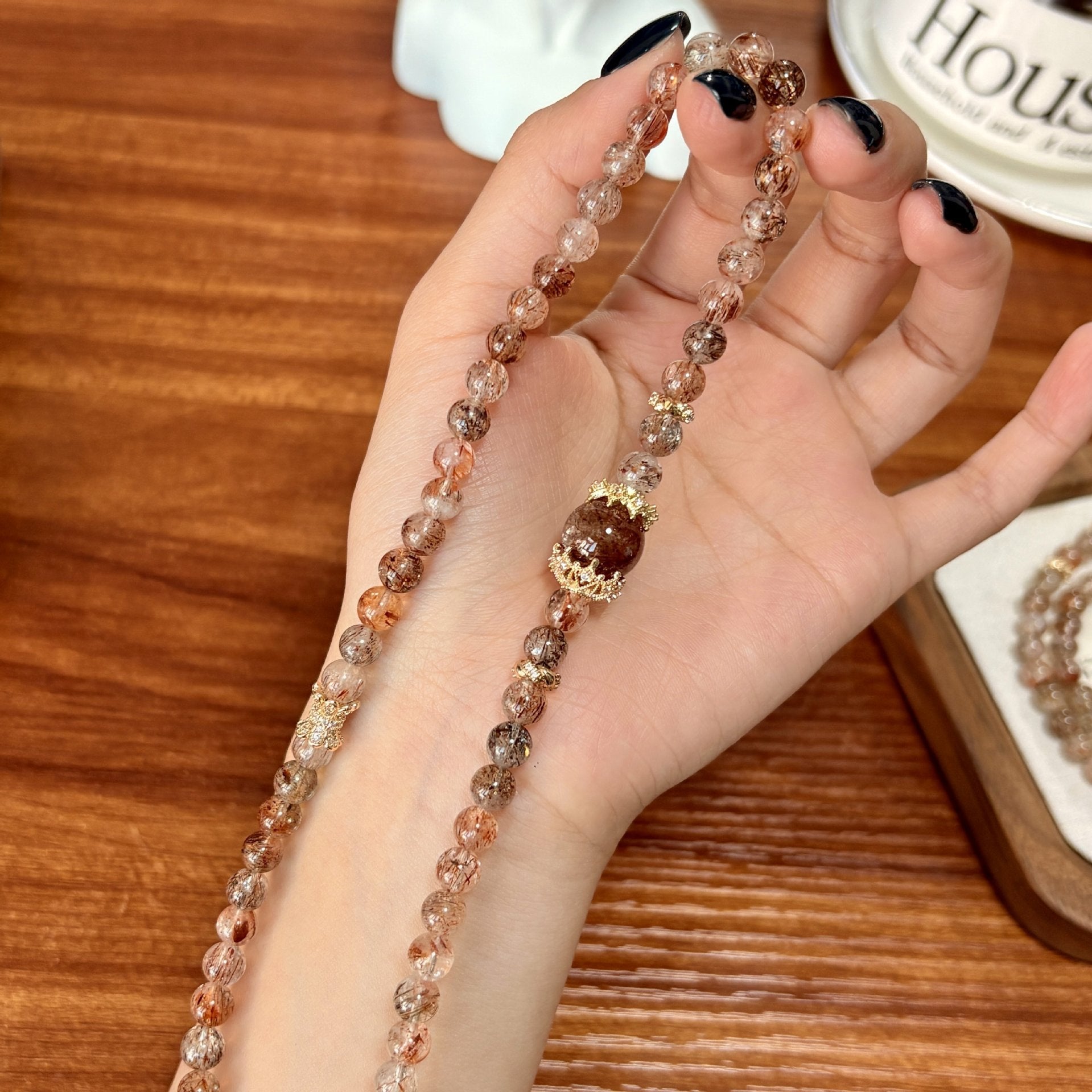 Natural Black Gold Super Seven Crystal Bracelet Exquisite Fashion New Women's Jewelry - CN Heal Vibe