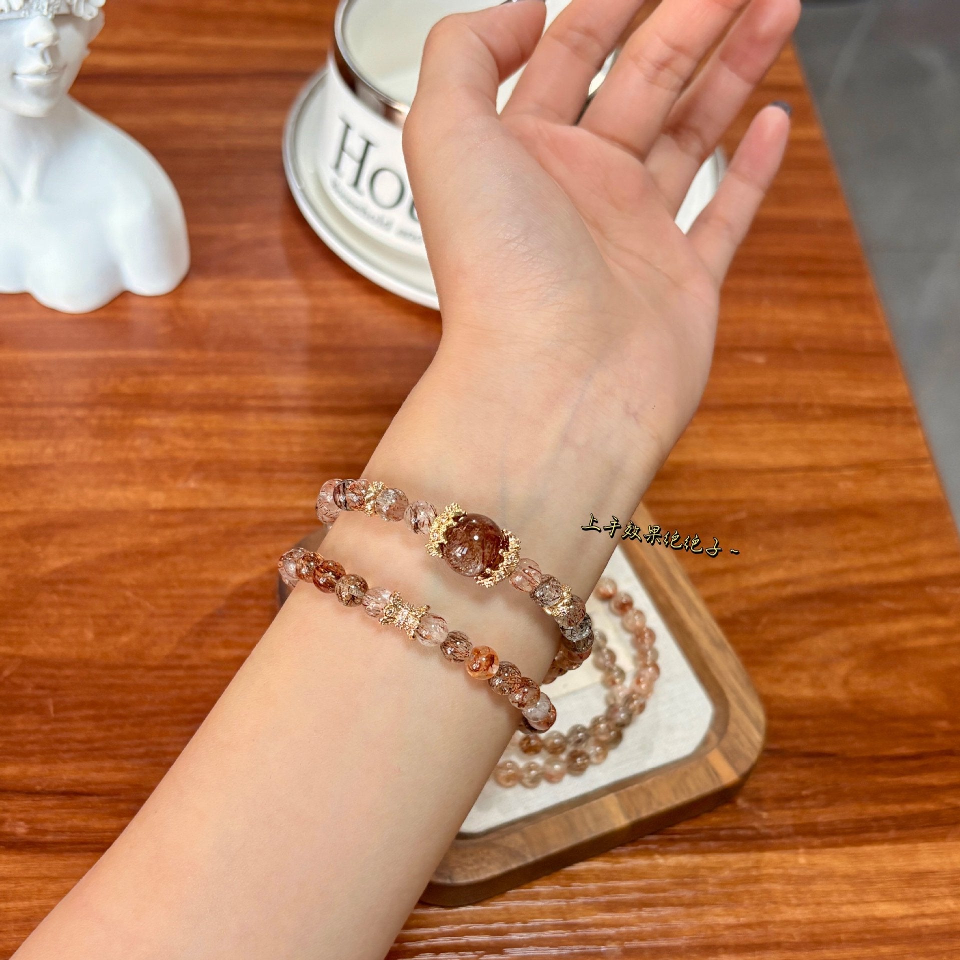 Natural Black Gold Super Seven Crystal Bracelet Exquisite Fashion New Women's Jewelry - CN Heal Vibe