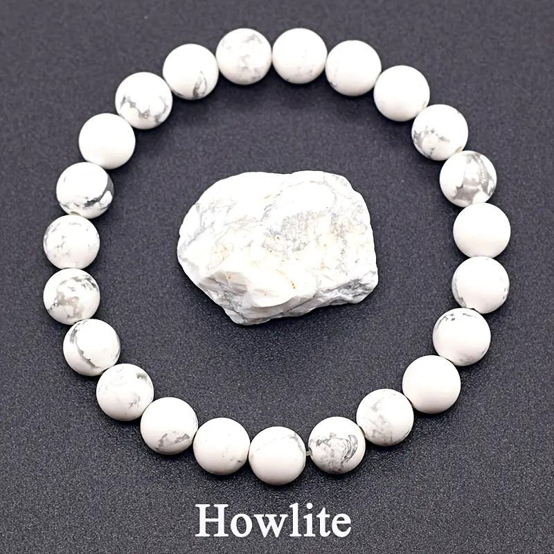 Natural Multi Stone Bracelet for Women Men Handmade Beaded Bracelet with Red Green Amethyst Sunstone Lapis Lazuli Tiger Eye Agate Crystal Green Aventurine for Jewelry Gift - CN Heal Vibe