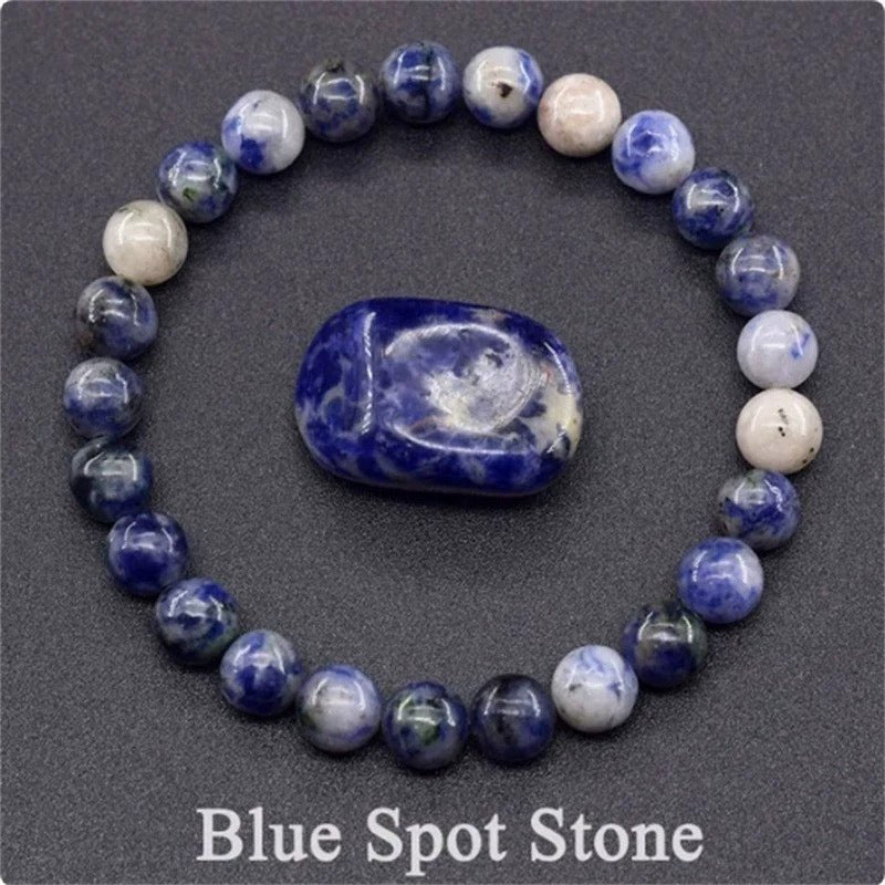 Natural Multi Stone Bracelet for Women Men Handmade Beaded Bracelet with Red Green Amethyst Sunstone Lapis Lazuli Tiger Eye Agate Crystal Green Aventurine for Jewelry Gift - CN Heal Vibe