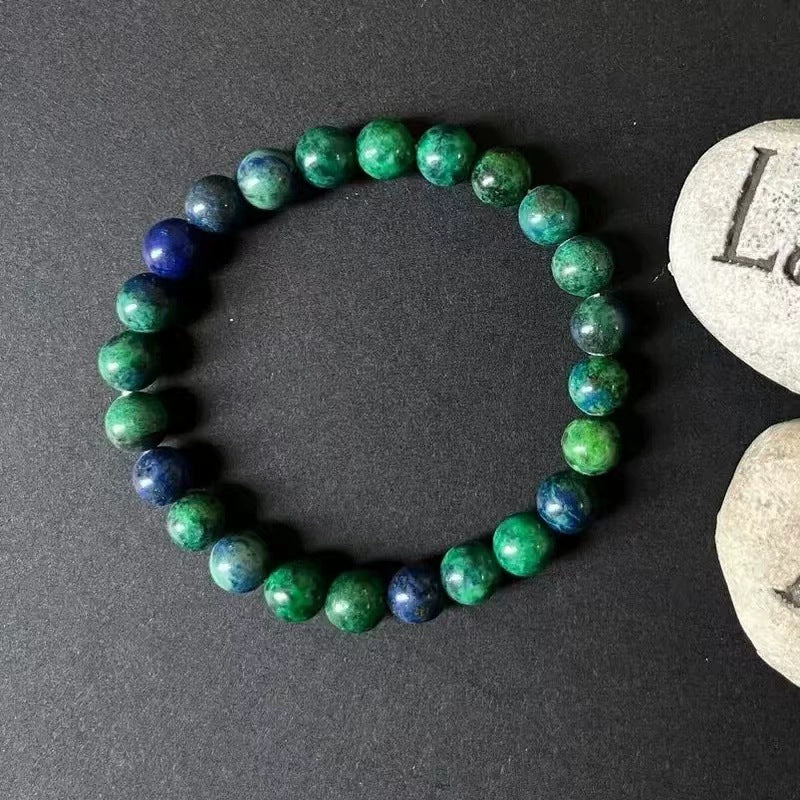 Natural Multi Stone Bracelet for Women Men Handmade Beaded Bracelet with Red Green Amethyst Sunstone Lapis Lazuli Tiger Eye Agate Crystal Green Aventurine for Jewelry Gift - CN Heal Vibe