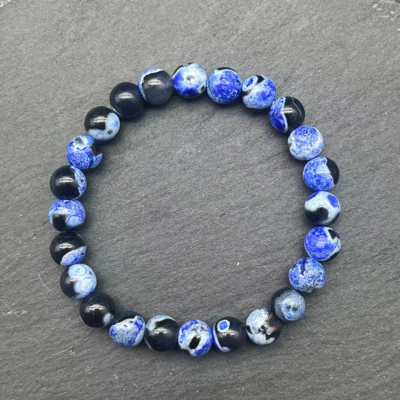 Natural Multi Stone Bracelet for Women Men Handmade Beaded Bracelet with Red Green Amethyst Sunstone Lapis Lazuli Tiger Eye Agate Crystal Green Aventurine for Jewelry Gift - CN Heal Vibe