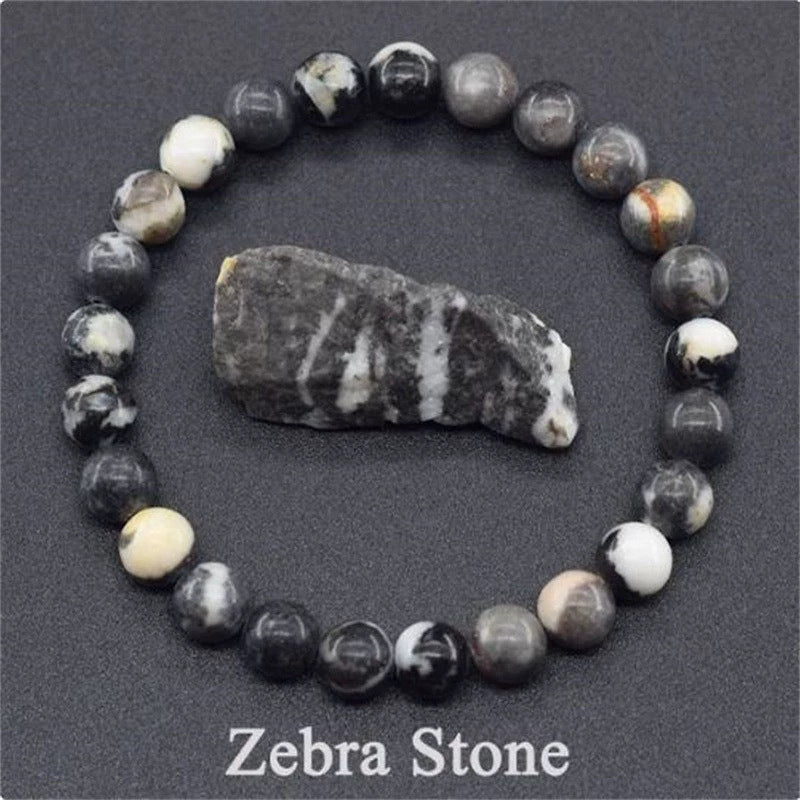 Natural Multi Stone Bracelet for Women Men Handmade Beaded Bracelet with Red Green Amethyst Sunstone Lapis Lazuli Tiger Eye Agate Crystal Green Aventurine for Jewelry Gift - CN Heal Vibe