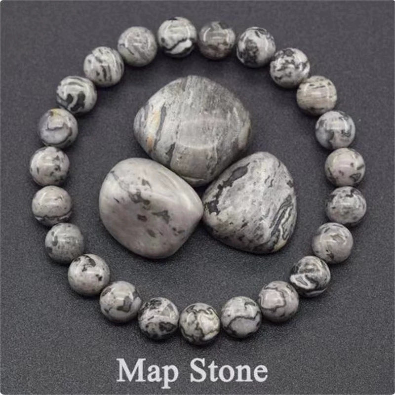 Natural Multi Stone Bracelet for Women Men Handmade Beaded Bracelet with Red Green Amethyst Sunstone Lapis Lazuli Tiger Eye Agate Crystal Green Aventurine for Jewelry Gift - CN Heal Vibe