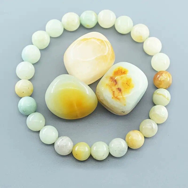 Natural Multi Stone Bracelet for Women Men Handmade Beaded Bracelet with Red Green Amethyst Sunstone Lapis Lazuli Tiger Eye Agate Crystal Green Aventurine for Jewelry Gift - CN Heal Vibe