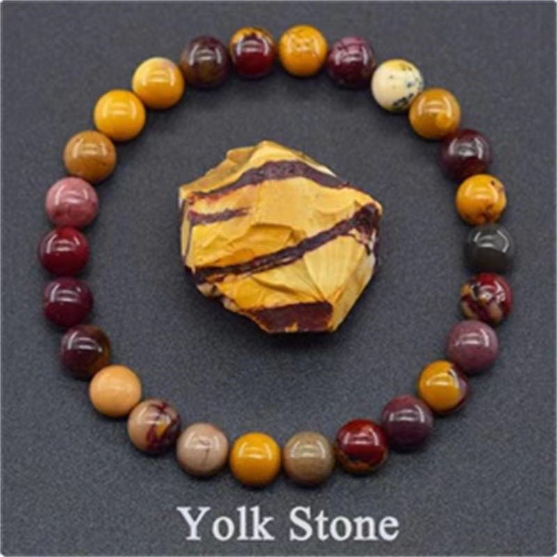 Natural Multi Stone Bracelet for Women Men Handmade Beaded Bracelet with Red Green Amethyst Sunstone Lapis Lazuli Tiger Eye Agate Crystal Green Aventurine for Jewelry Gift - CN Heal Vibe