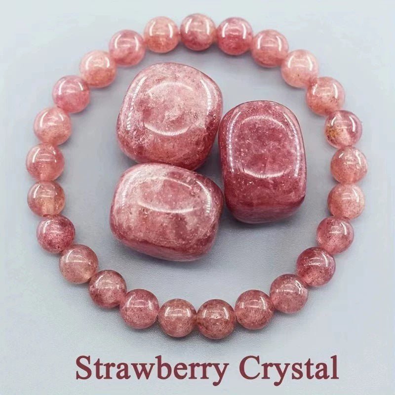 Natural Multi Stone Bracelet for Women Men Handmade Beaded Bracelet with Red Green Amethyst Sunstone Lapis Lazuli Tiger Eye Agate Crystal Green Aventurine for Jewelry Gift - CN Heal Vibe