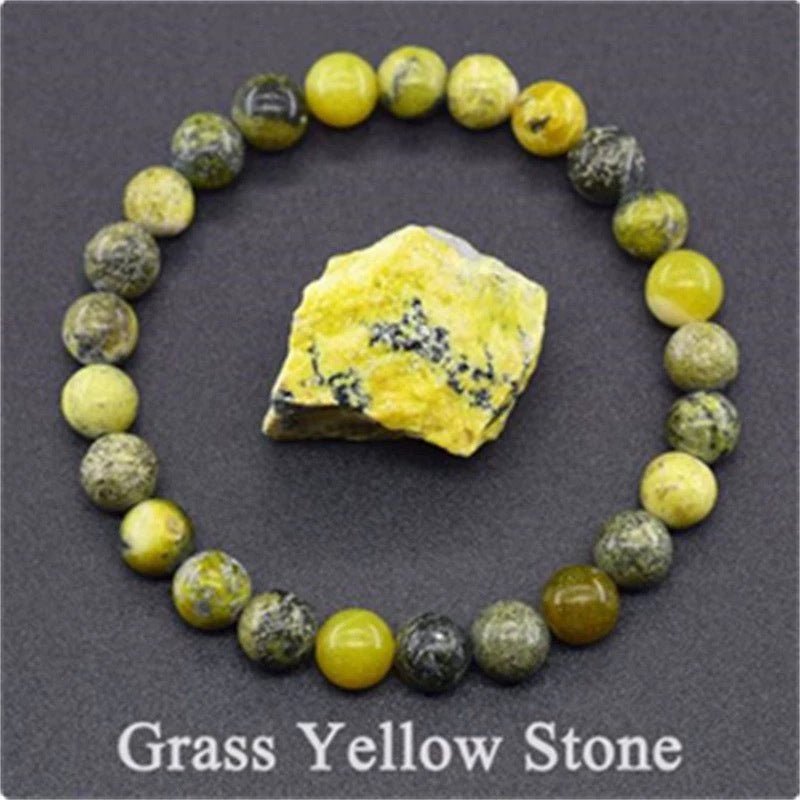 Natural Multi Stone Bracelet for Women Men Handmade Beaded Bracelet with Red Green Amethyst Sunstone Lapis Lazuli Tiger Eye Agate Crystal Green Aventurine for Jewelry Gift - CN Heal Vibe