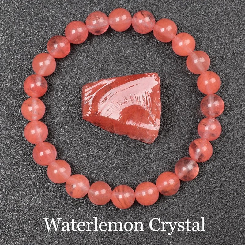 Natural Multi Stone Bracelet for Women Men Handmade Beaded Bracelet with Red Green Amethyst Sunstone Lapis Lazuli Tiger Eye Agate Crystal Green Aventurine for Jewelry Gift - CN Heal Vibe