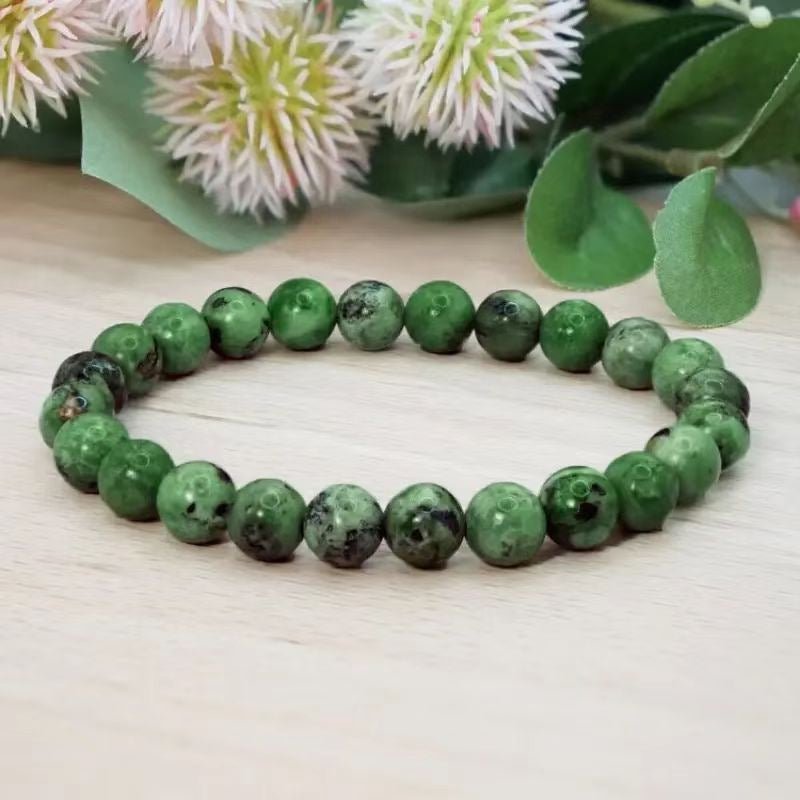 Natural Multi Stone Bracelet for Women Men Handmade Beaded Bracelet with Red Green Amethyst Sunstone Lapis Lazuli Tiger Eye Agate Crystal Green Aventurine for Jewelry Gift - CN Heal Vibe