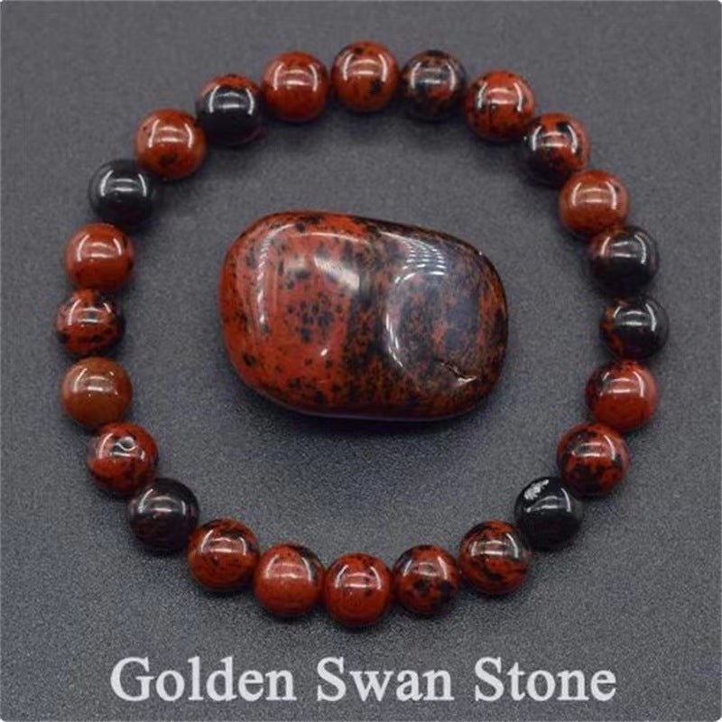 Natural Multi Stone Bracelet for Women Men Handmade Beaded Bracelet with Red Green Amethyst Sunstone Lapis Lazuli Tiger Eye Agate Crystal Green Aventurine for Jewelry Gift - CN Heal Vibe