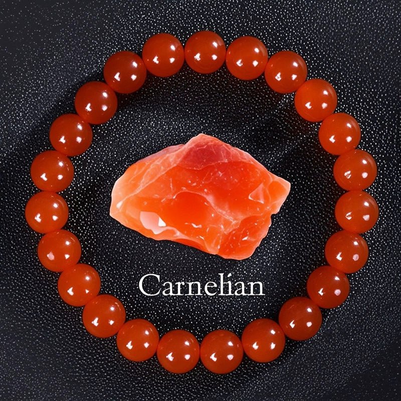 Natural Multi Stone Bracelet for Women Men Handmade Beaded Bracelet with Red Green Amethyst Sunstone Lapis Lazuli Tiger Eye Agate Crystal Green Aventurine for Jewelry Gift - CN Heal Vibe