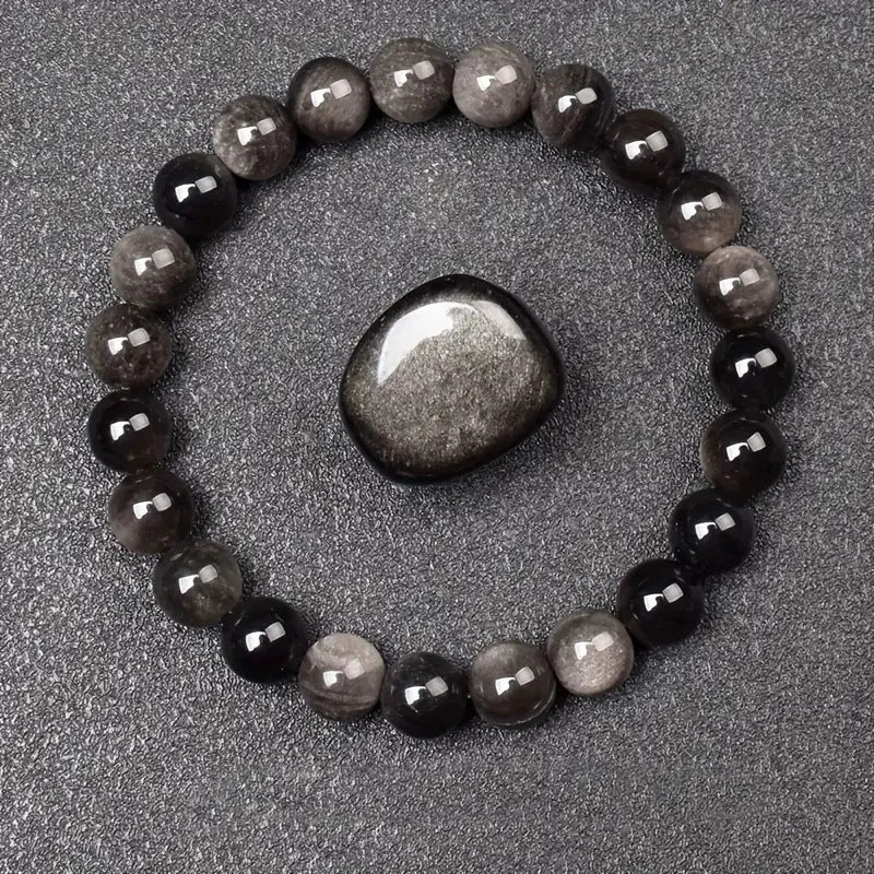 Natural Multi Stone Bracelet for Women Men Handmade Beaded Bracelet with Red Green Amethyst Sunstone Lapis Lazuli Tiger Eye Agate Crystal Green Aventurine for Jewelry Gift - CN Heal Vibe