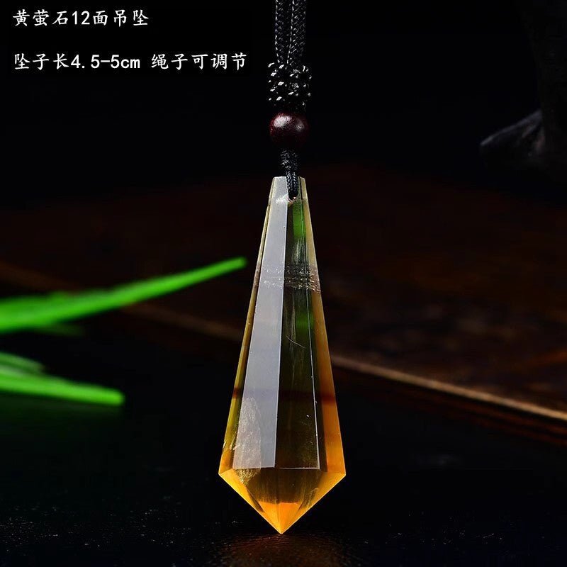 Natural Pink Yellow White Purple Amethyst Opal Hexagonal Prism Pendulum Crystal Stone Pendant for Women Men Reiki Healing Jewelry Gift - CN Heal Vibe