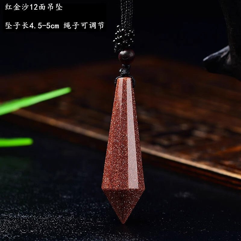 Natural Pink Yellow White Purple Amethyst Opal Hexagonal Prism Pendulum Crystal Stone Pendant for Women Men Reiki Healing Jewelry Gift - CN Heal Vibe