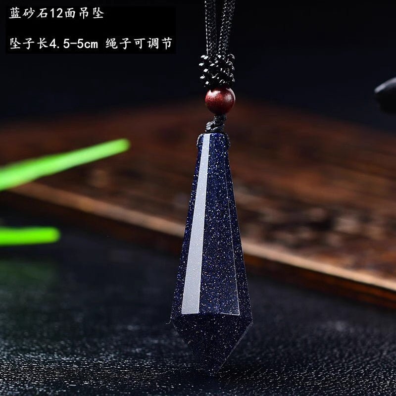 Natural Pink Yellow White Purple Amethyst Opal Hexagonal Prism Pendulum Crystal Stone Pendant for Women Men Reiki Healing Jewelry Gift - CN Heal Vibe