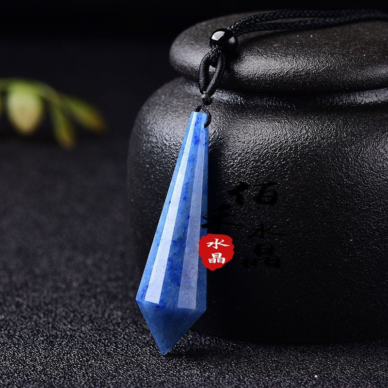 Natural Pink Yellow White Purple Amethyst Opal Hexagonal Prism Pendulum Crystal Stone Pendant for Women Men Reiki Healing Jewelry Gift - CN Heal Vibe