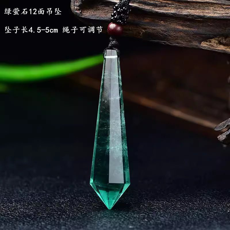 Natural Pink Yellow White Purple Amethyst Opal Hexagonal Prism Pendulum Crystal Stone Pendant for Women Men Reiki Healing Jewelry Gift - CN Heal Vibe