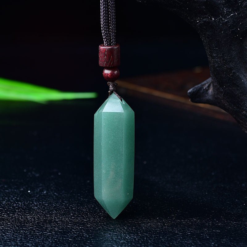 Natural Pink Yellow White Purple Amethyst Opal Hexagonal Prism Pendulum Crystal Stone Pendant for Women Men Reiki Healing Jewelry Gift - CN Heal Vibe