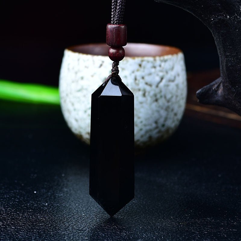 Natural Pink Yellow White Purple Amethyst Opal Hexagonal Prism Pendulum Crystal Stone Pendant for Women Men Reiki Healing Jewelry Gift - CN Heal Vibe