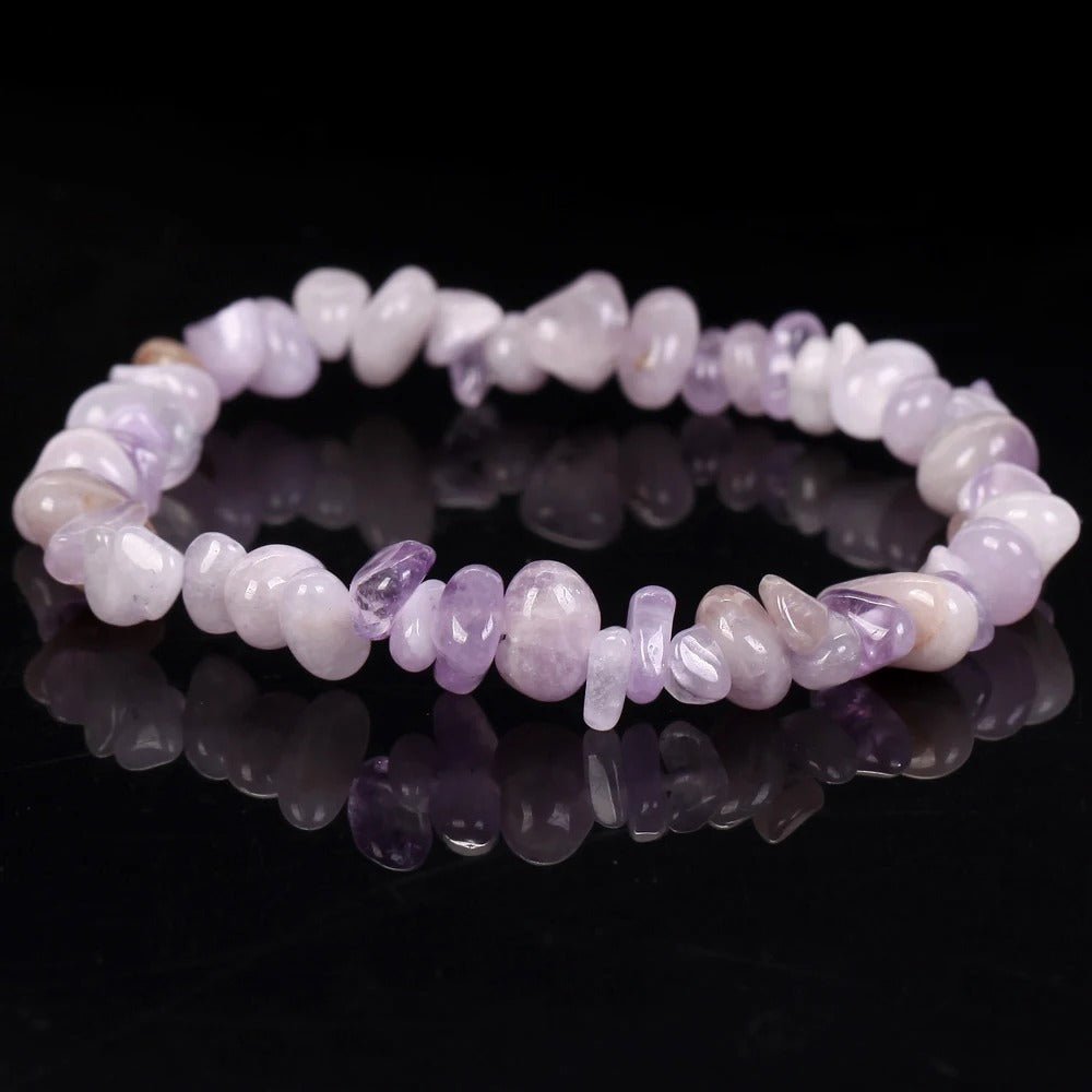 Natural Tiger Eye Stone & Amethyst Bracelet for Women Men Adjustable Beaded Jewelry Gift for Her Him, Trendy Boho Energy Stone Bracelets, Yoga Meditation Accessories, Unique Handmade Beaded Bracelet, - CN Heal Vibe