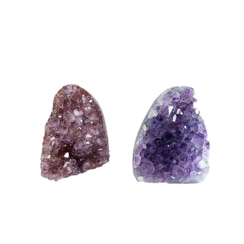 Natural Uruguay Amethyst Geode Cluster Crystal Ornament Home Office Decoration Reiki Healing Stone Feng Shui Amethyst Cluster Decor - CN Heal Vibe