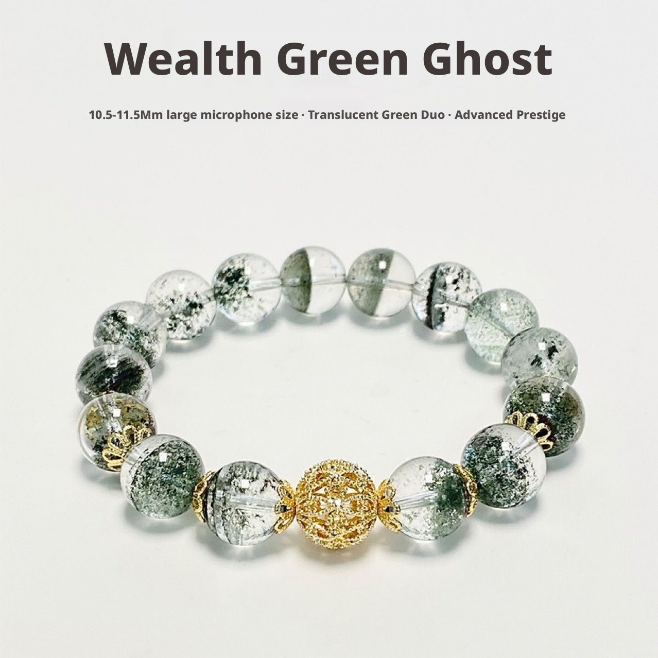 New Green Phantom Hydrangea Crystal Bracelet In Style Quartz Rock Women Simple Light Luxury Gentle Jewelry - CN Heal Vibe