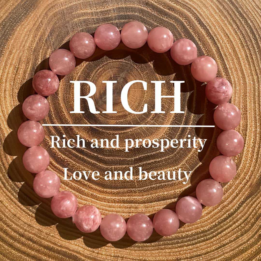 Strawberry Crystal Elastic Cord Bracelet - CN Heal Vibe
