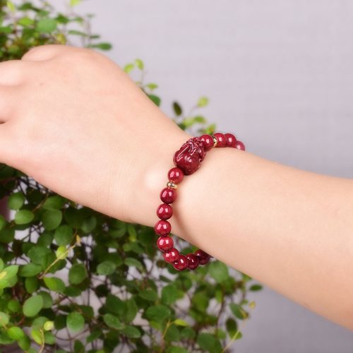 Cinnabar Pi Xiu Feng Shui Bracelet - Taoist Blessing