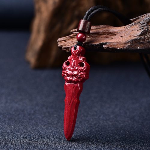Taoist Cinnabar Exorcism Pendant - Guardian of Spiritual Purity