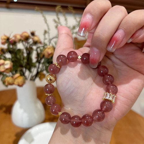 Vibrant Red Garnet Feng Shui Crystal Bracelet - Enhance Vitality & Attract Positive Energy