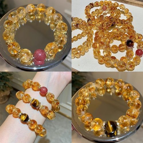 Feng Shui Citrine Bracelet - Boost Wealth Energy & Career Prosperity